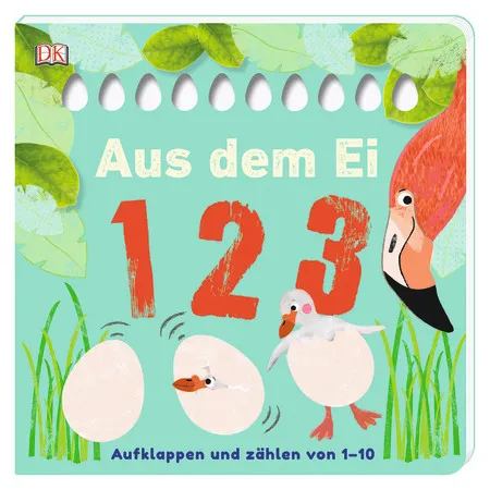 Aus dem Ei - 1 2 3 - Aufklappen und zählen von 1-10