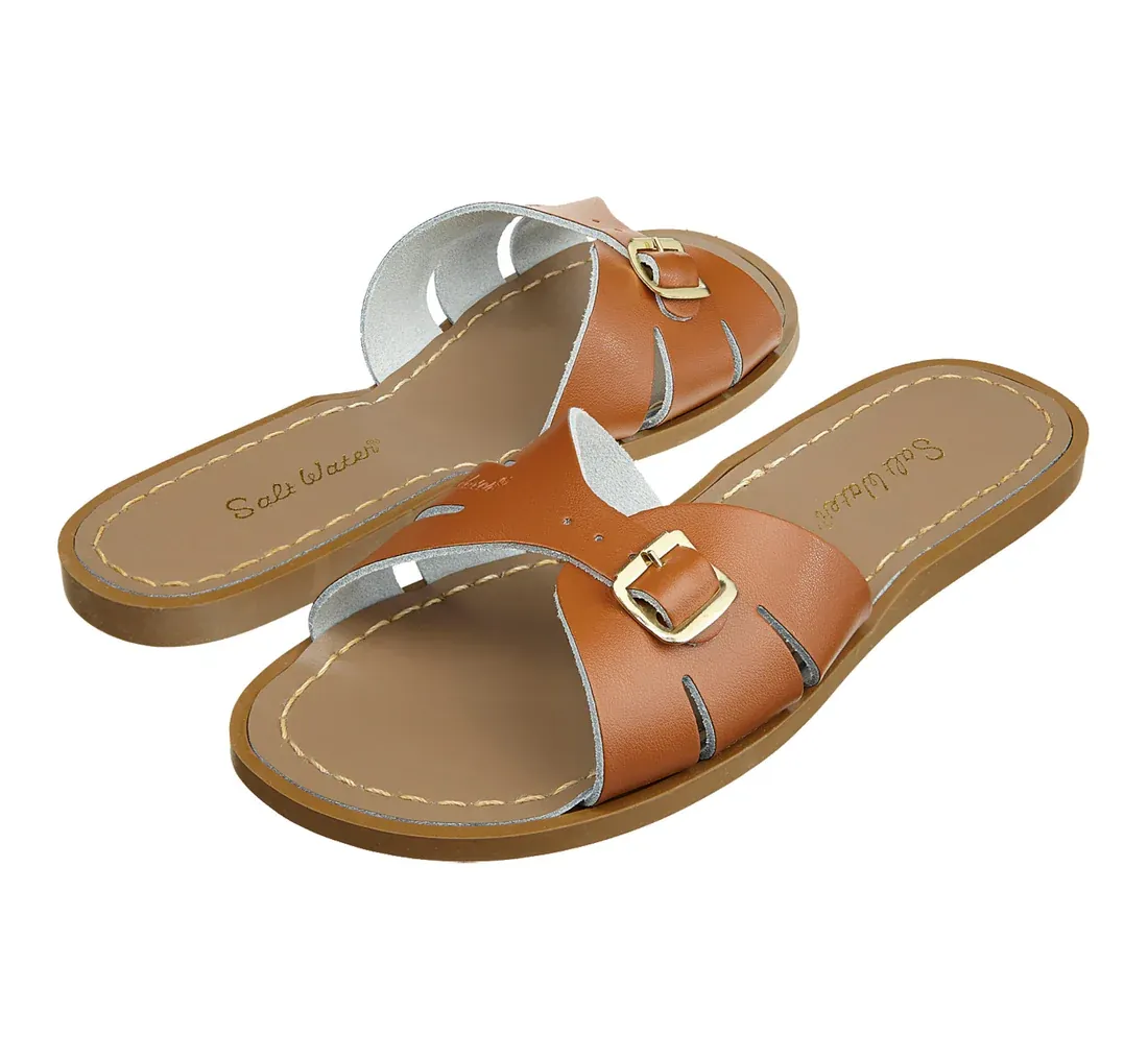 Salt-Water Sandals Classic Slide | Tan (Damen)