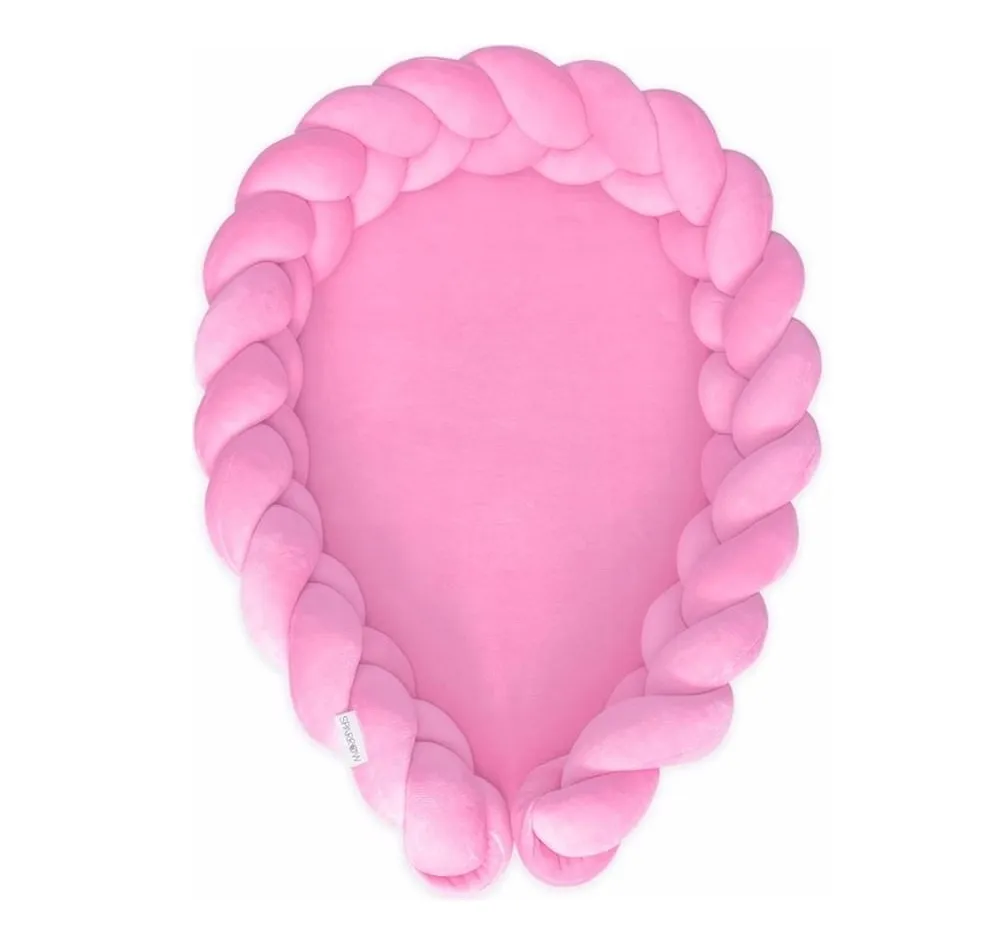 Babynest Bettschlange Pink 2 in 1