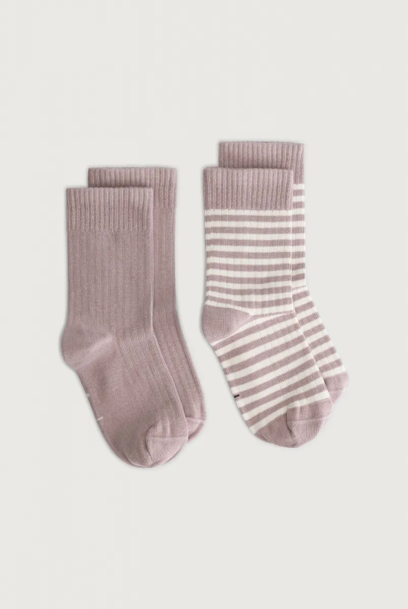 Gray Label Ribbed Socken | Woody - Cream