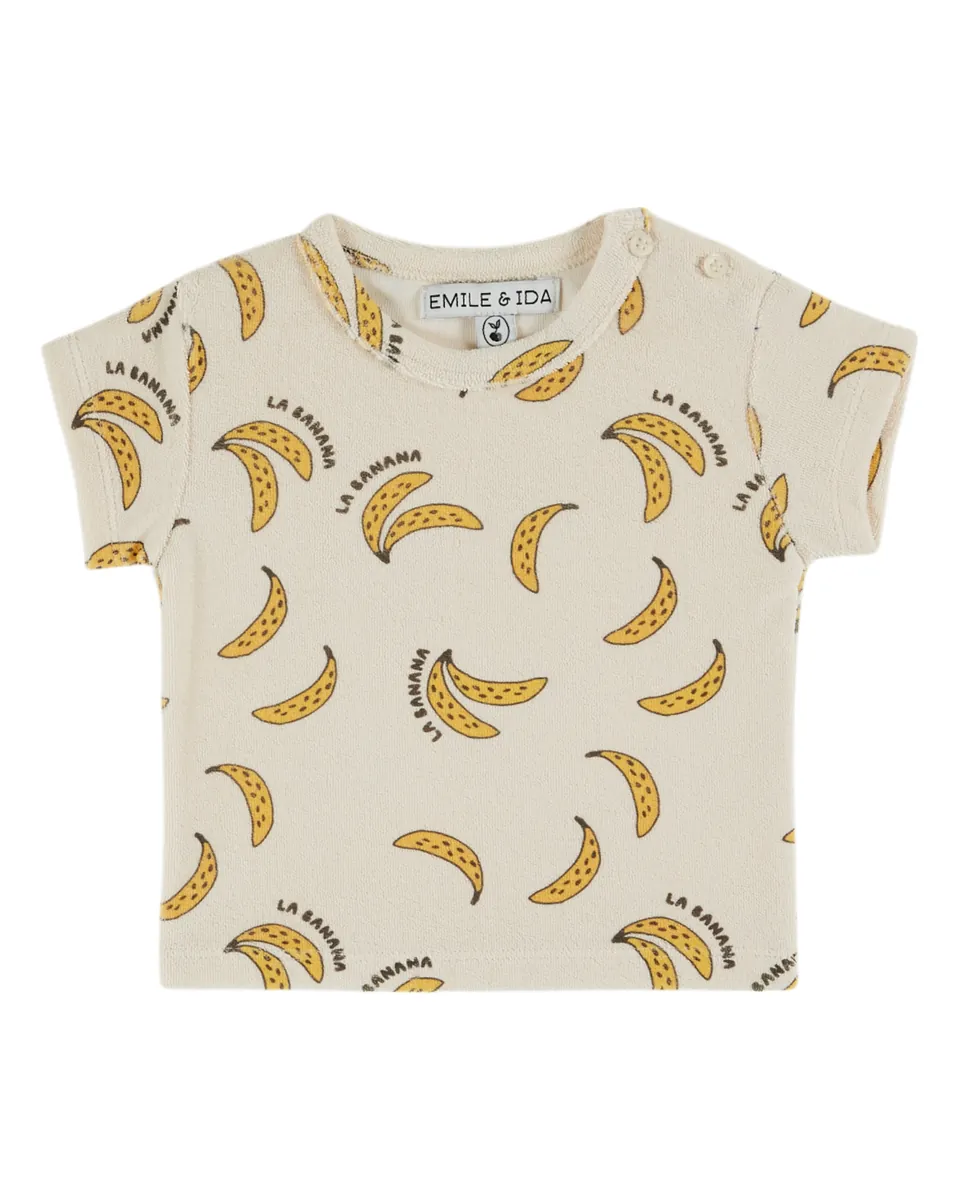 Emile & Ida T-Shirt "Eponge" | Banane Creme