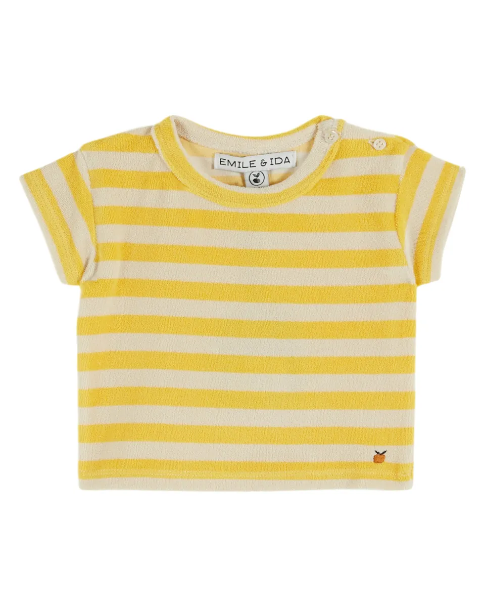 Emile & Ida T-Shirt "Eponge" | Rayure Mimosa