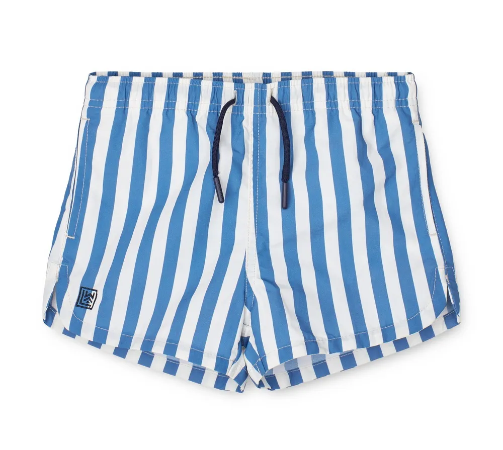 Aiden UV Boardshorts Streifen Riverside Creme