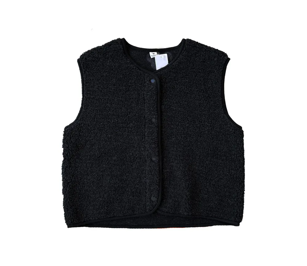 Alwero Erwachsene Bio Wollweste "TYB" | Deep Black