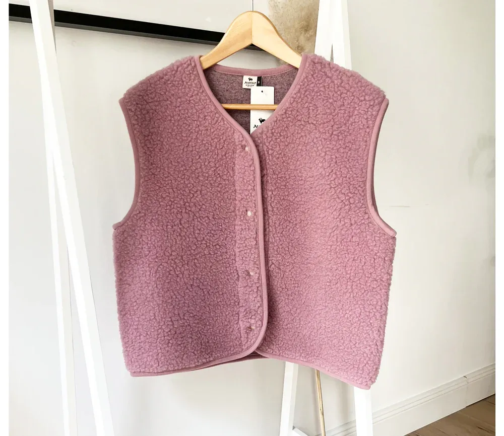 Alwero Erwachsene Bio Wollweste "TYB" | Venetian Pink