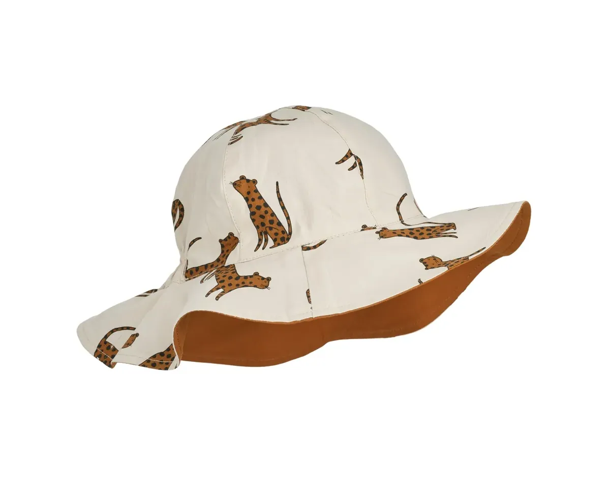 Amelia Sonnenhut wendbar Leopard Sandy