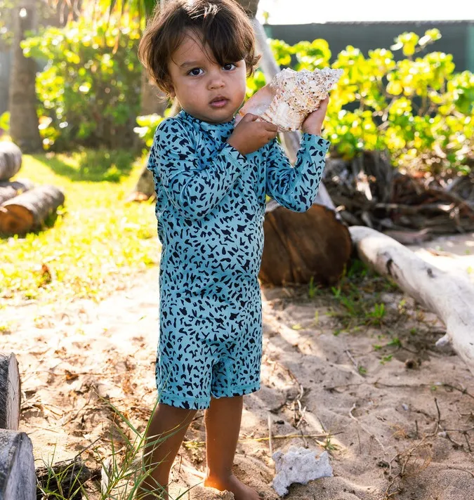 UV Badeoverall Baby Blue Lagune