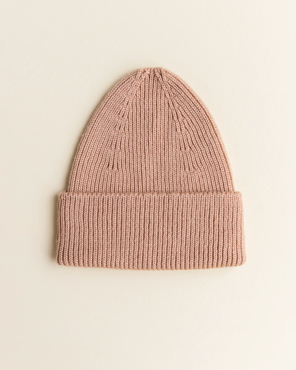 Hvid Adult Beanie "Fonzie" Rose