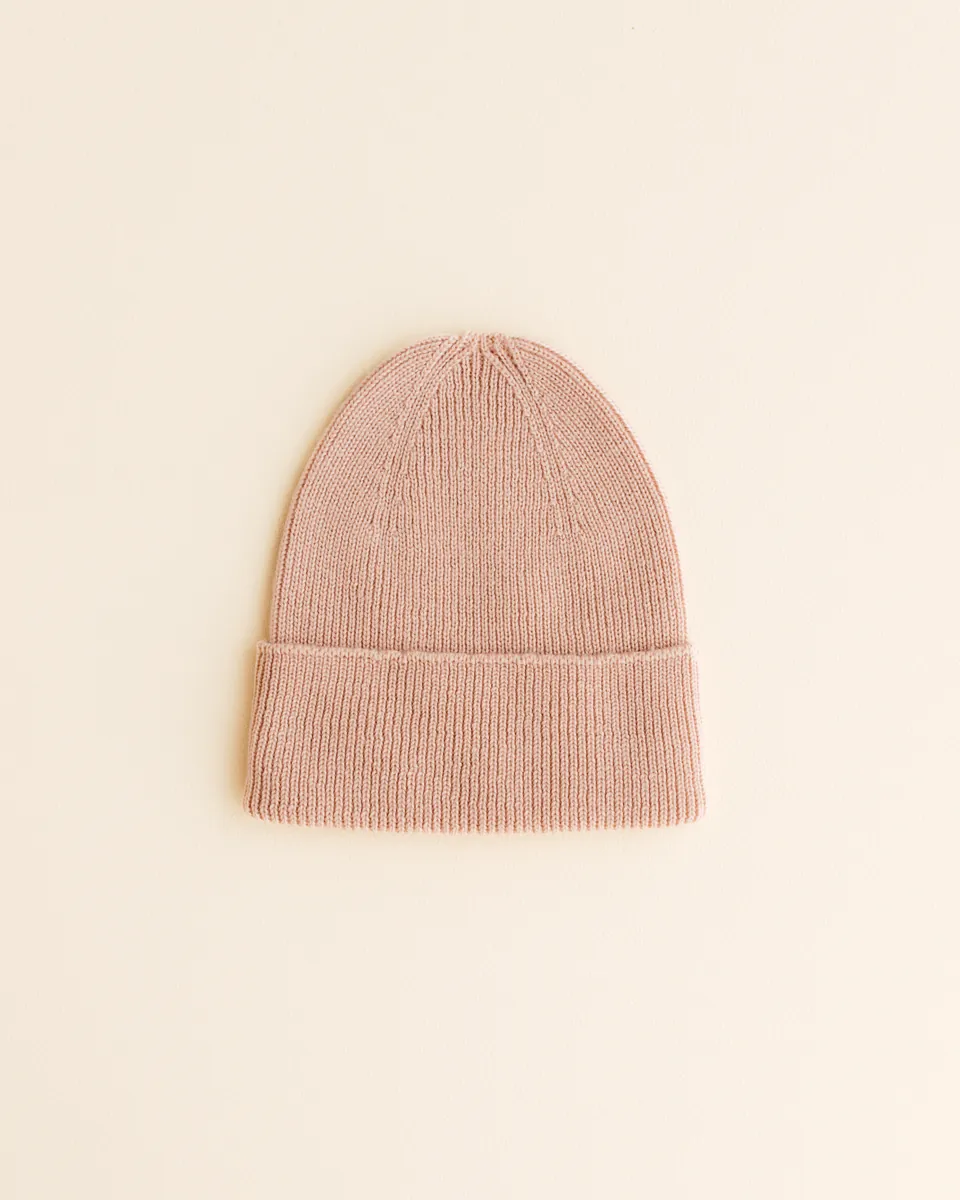 Hvid Kids Beanie "Fonzie" Rose