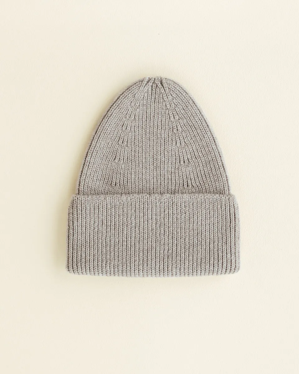 Hvid Kids Beanie "Fonzie" Pebble
