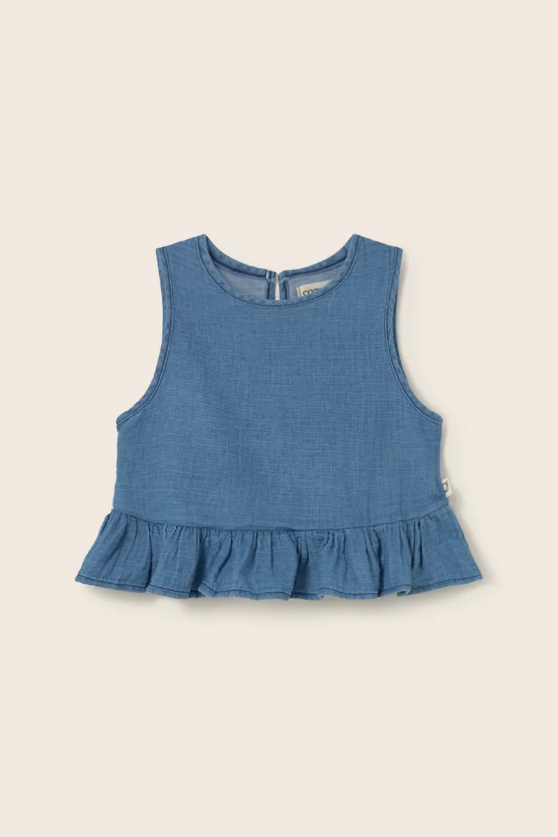 Cozmo Top "Blair" | Blue