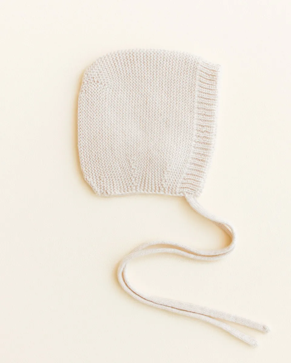 Hvid Baby Strickmütze "Dolly" Cream