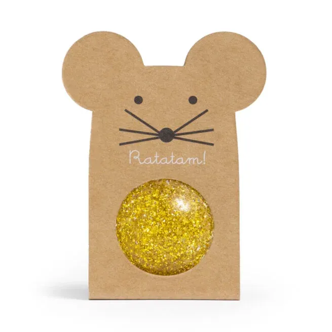 Ratatm Springball Flummi - Maus Gold