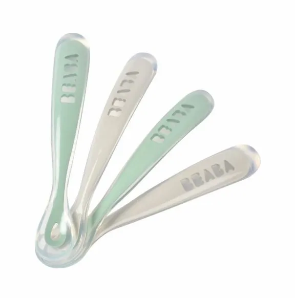 Beaba Löffel-Set 4er Pack velvet/grau/weiss/grün