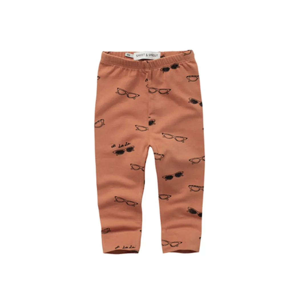 Legging Shades Print Café