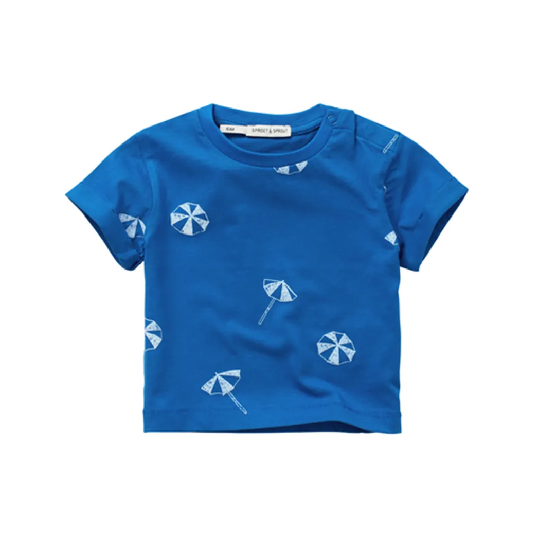 T-Shirt Umbrella Print Azurra Blue 6m
