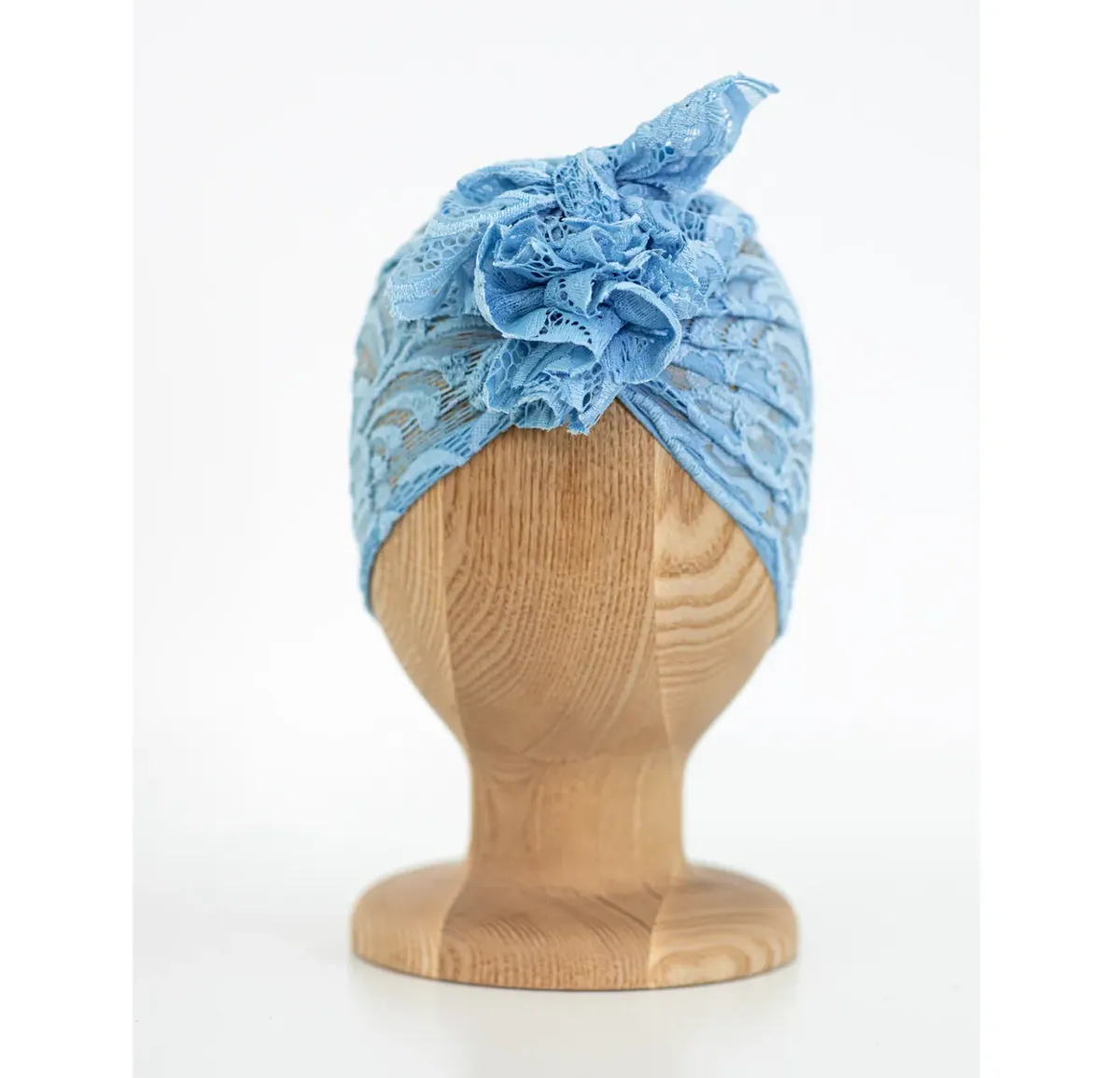 Turban Lace Spitzen Blue
