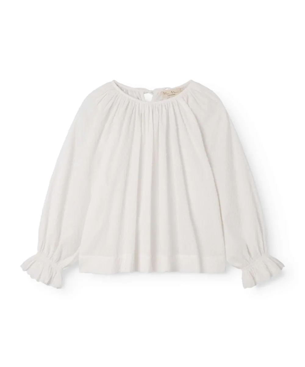 MarMar Copenhagen • Tona Bluse Fine Dobby White
