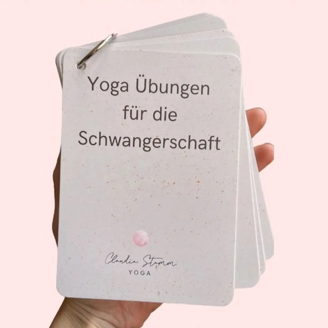 Yoga Karten Set für Schwangere