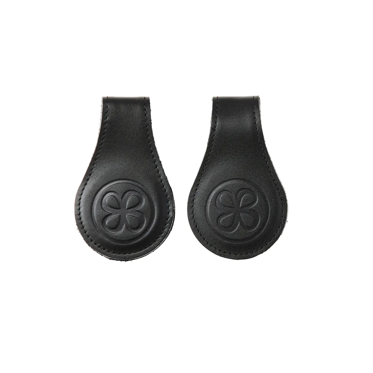 Leder Magnet Clips 2er Set Black