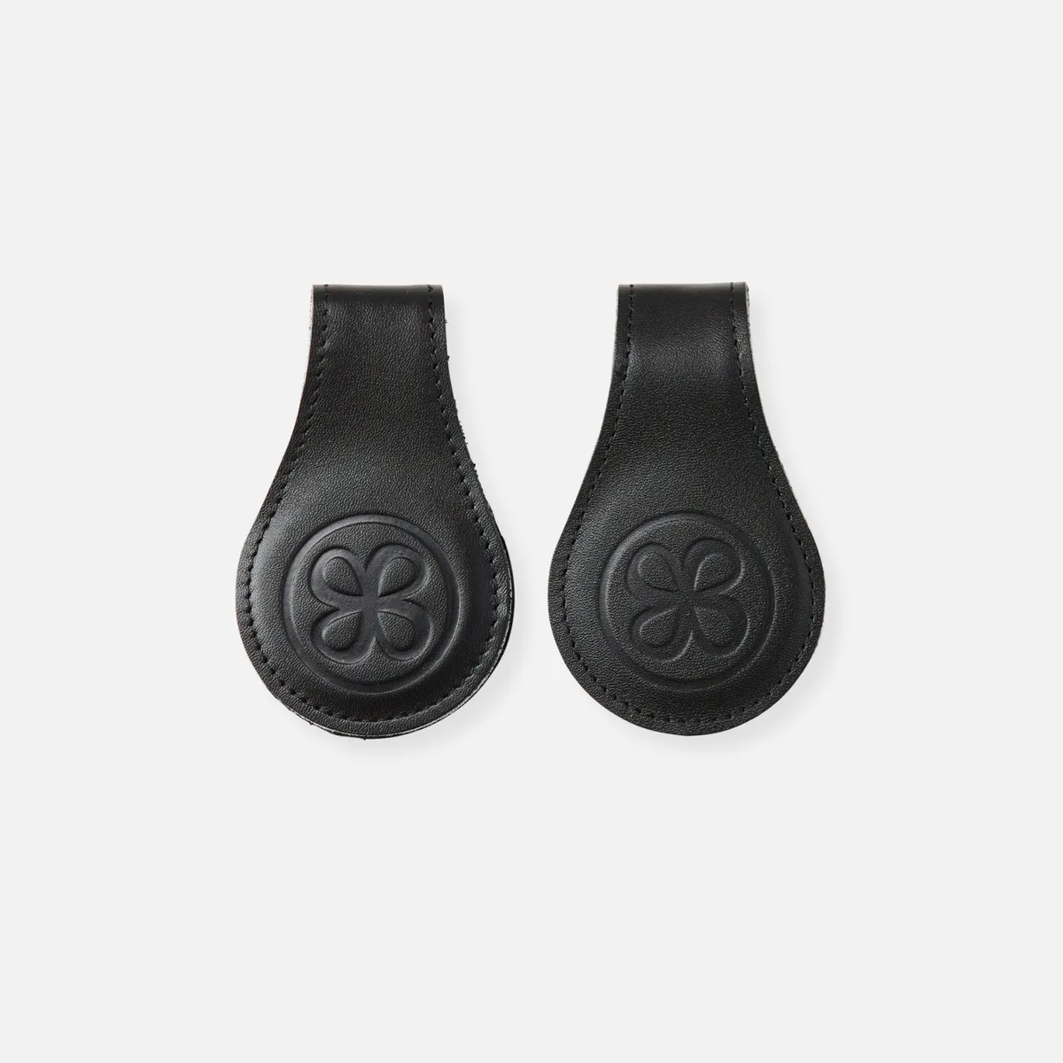 Cloby Magnetische Lederclips 2er-Set | Black