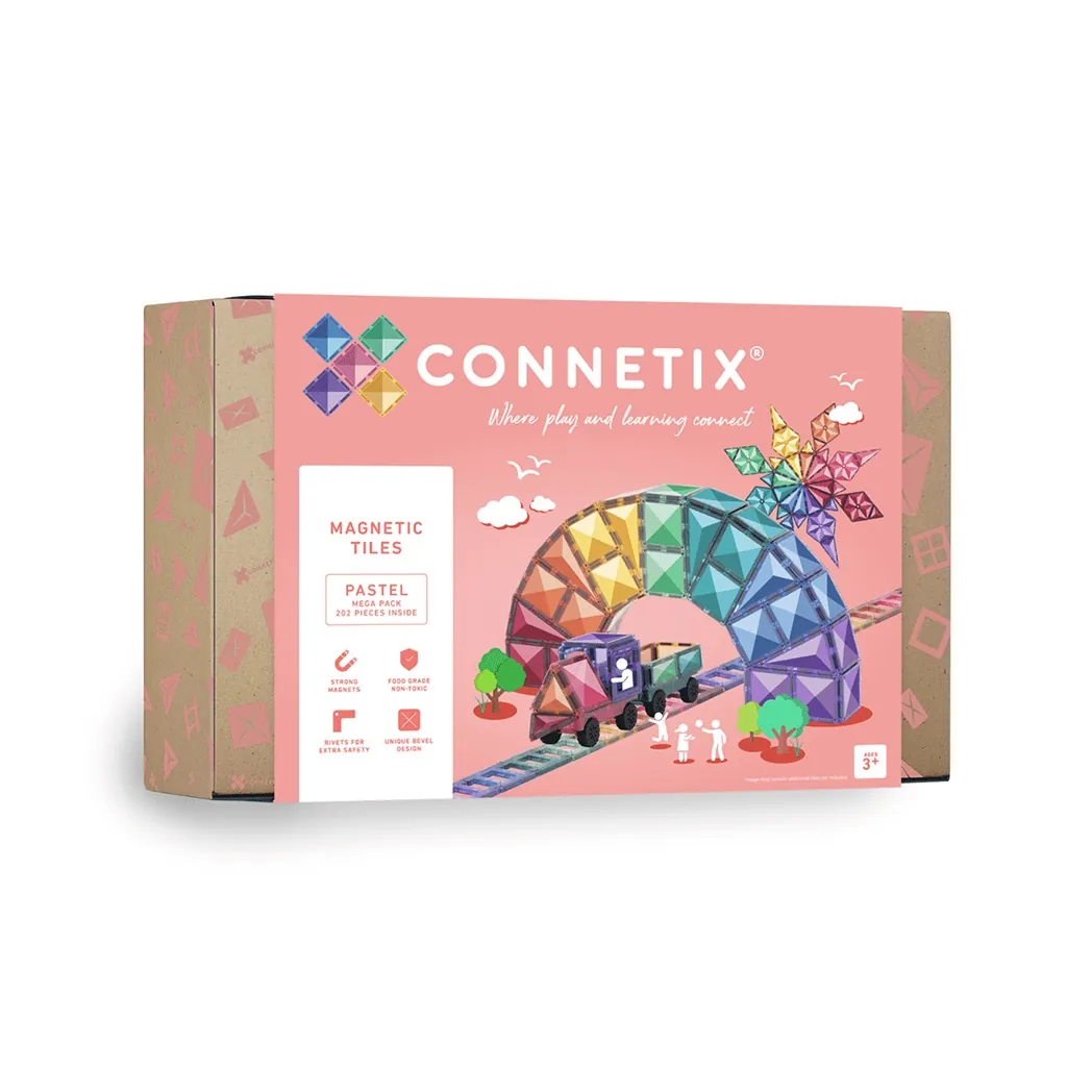 Magnetbausteine Pastel Mega pack 202 Teile