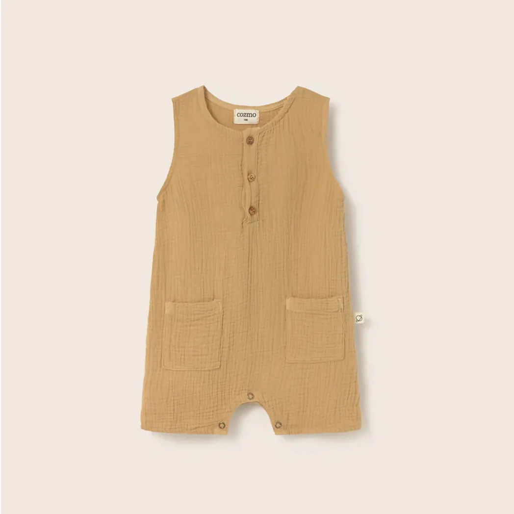 Musselin Jumpsuit Pine sand soft