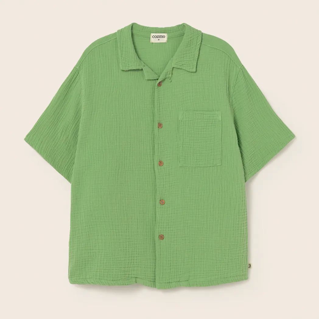 Musselin Hemd Abel Green soft