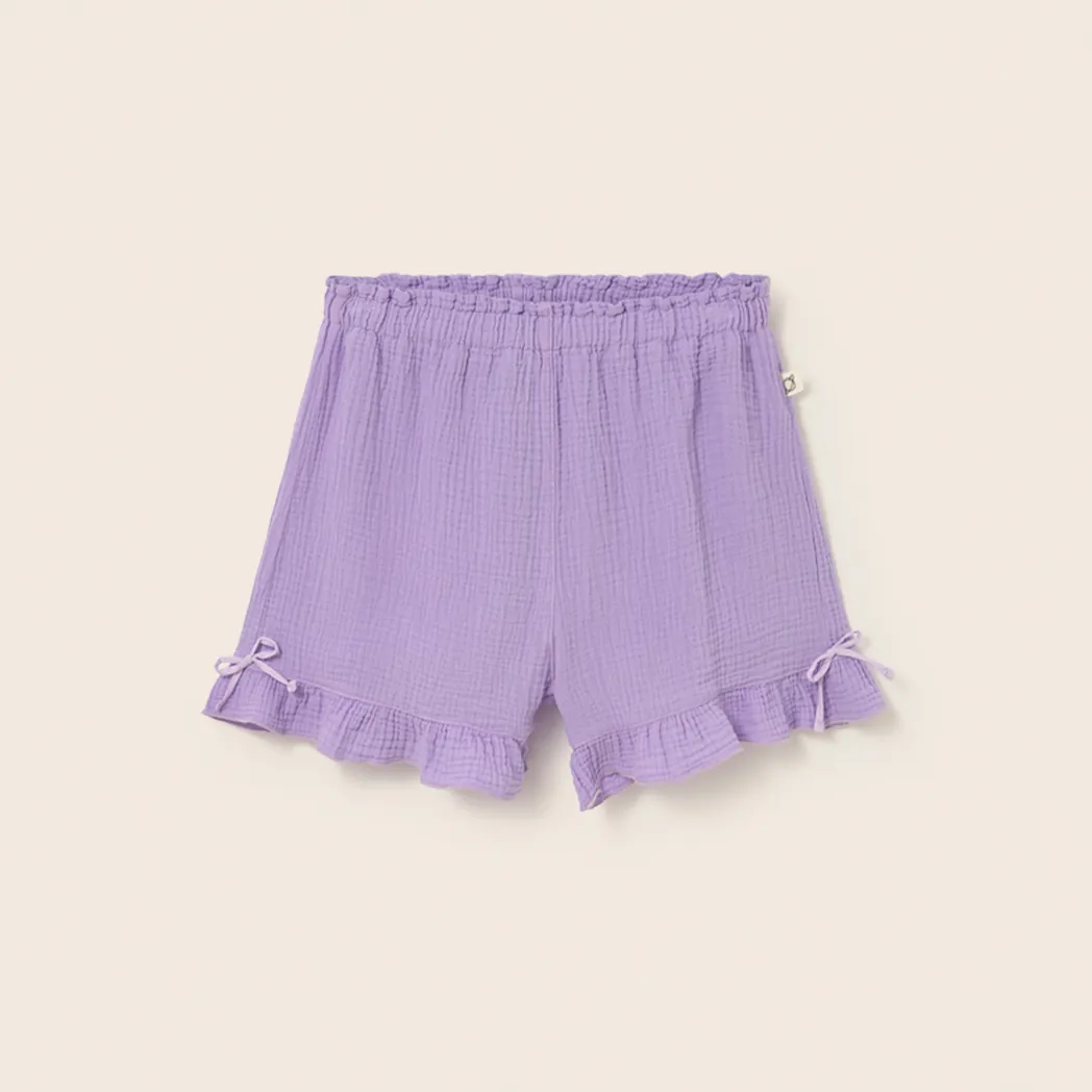 Musselin Shorts Islak lavender soft