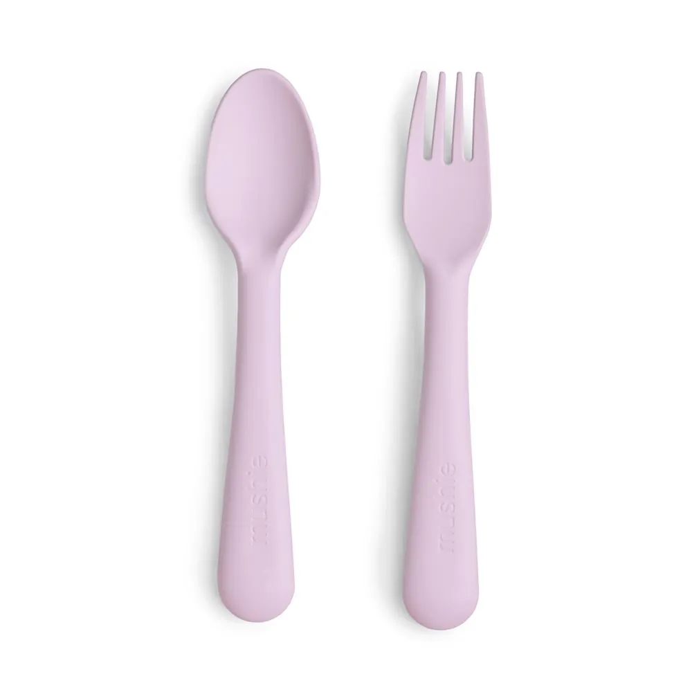 Mushie Kinder Besteck | Soft Lilac