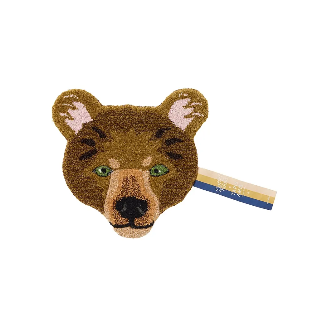 Wandteppich Archie Check Bear Head