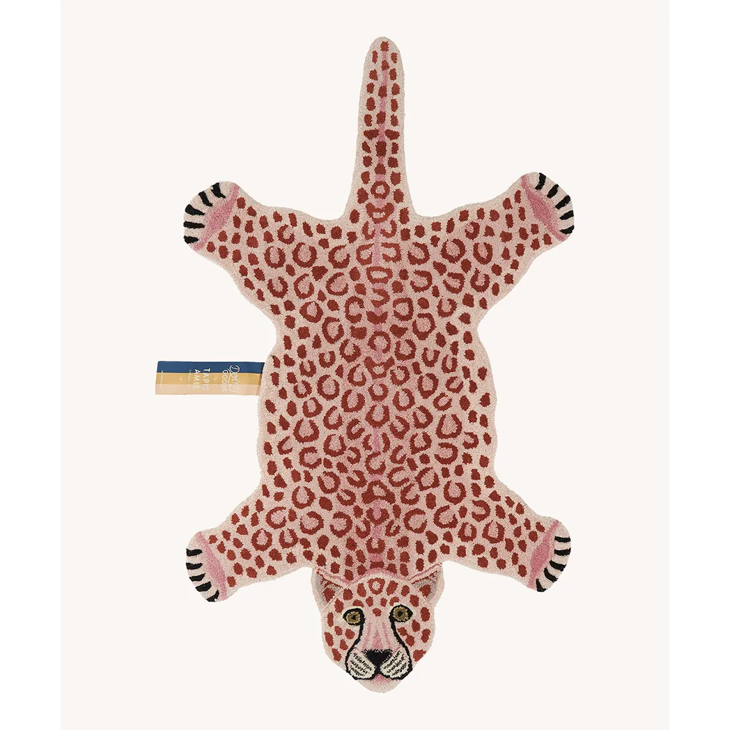 Grosser Teppich Pinky Leopard