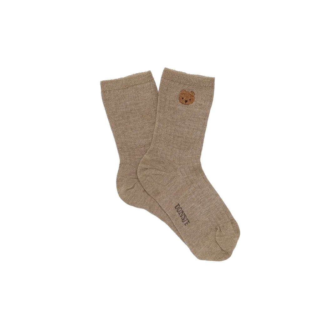 Socken Bell Bear Dusty Green