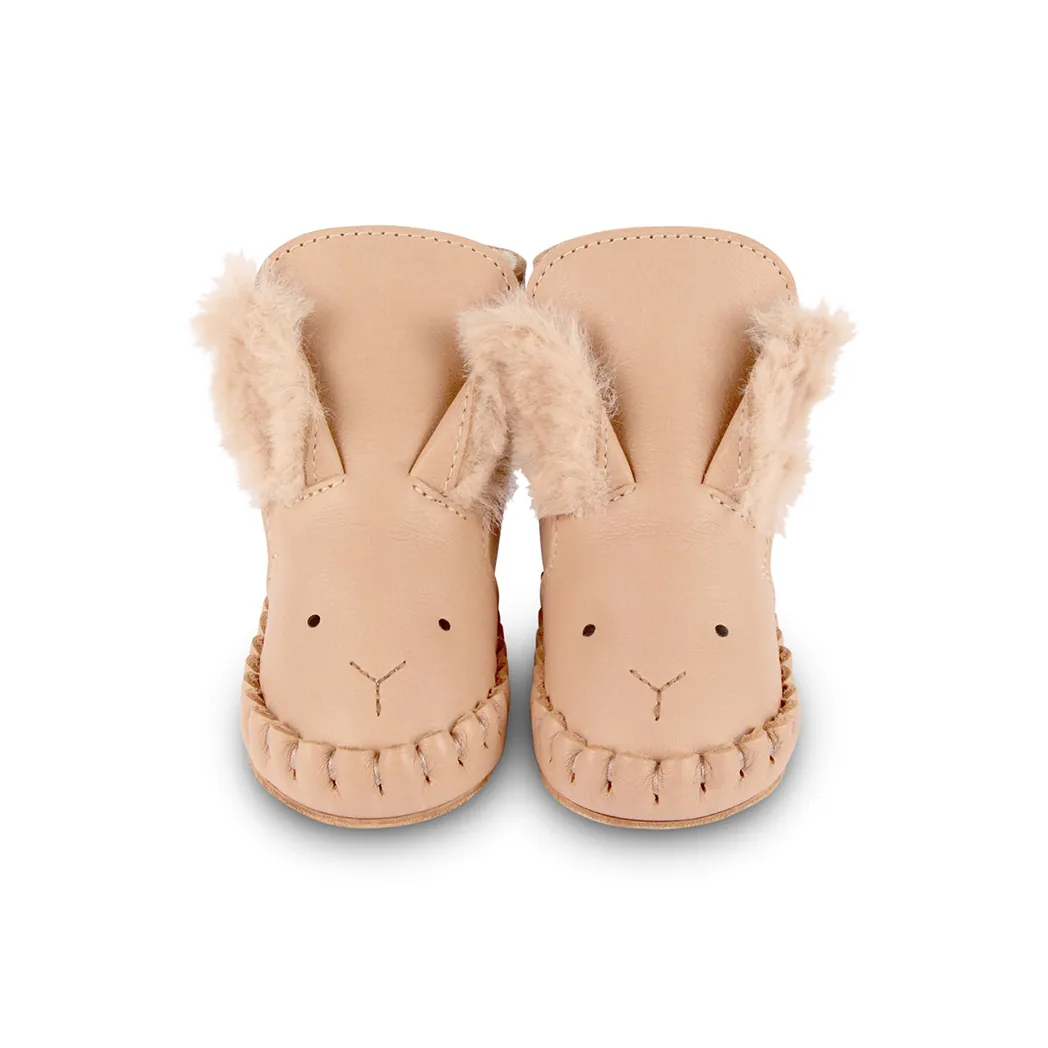 Baby Schuhe Kapi Exclusive Lining Fluffy Bunny Light Rust Leather