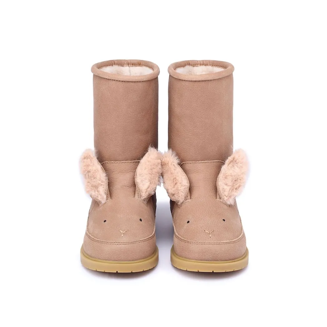 Stiefel Wadudu Exclusive Fluffy Bunny Hazelnut Leather