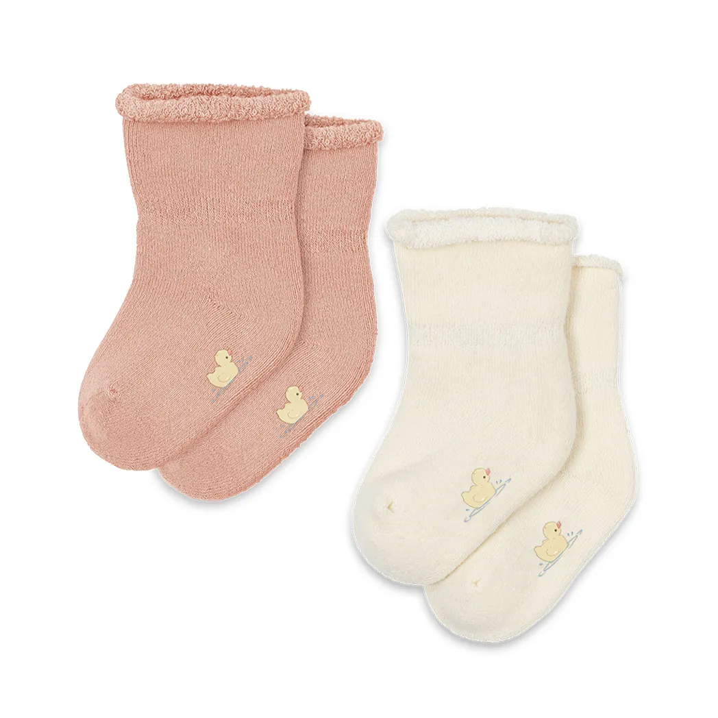 Frottee Socken 2er Pack Vicino Cameo Rose