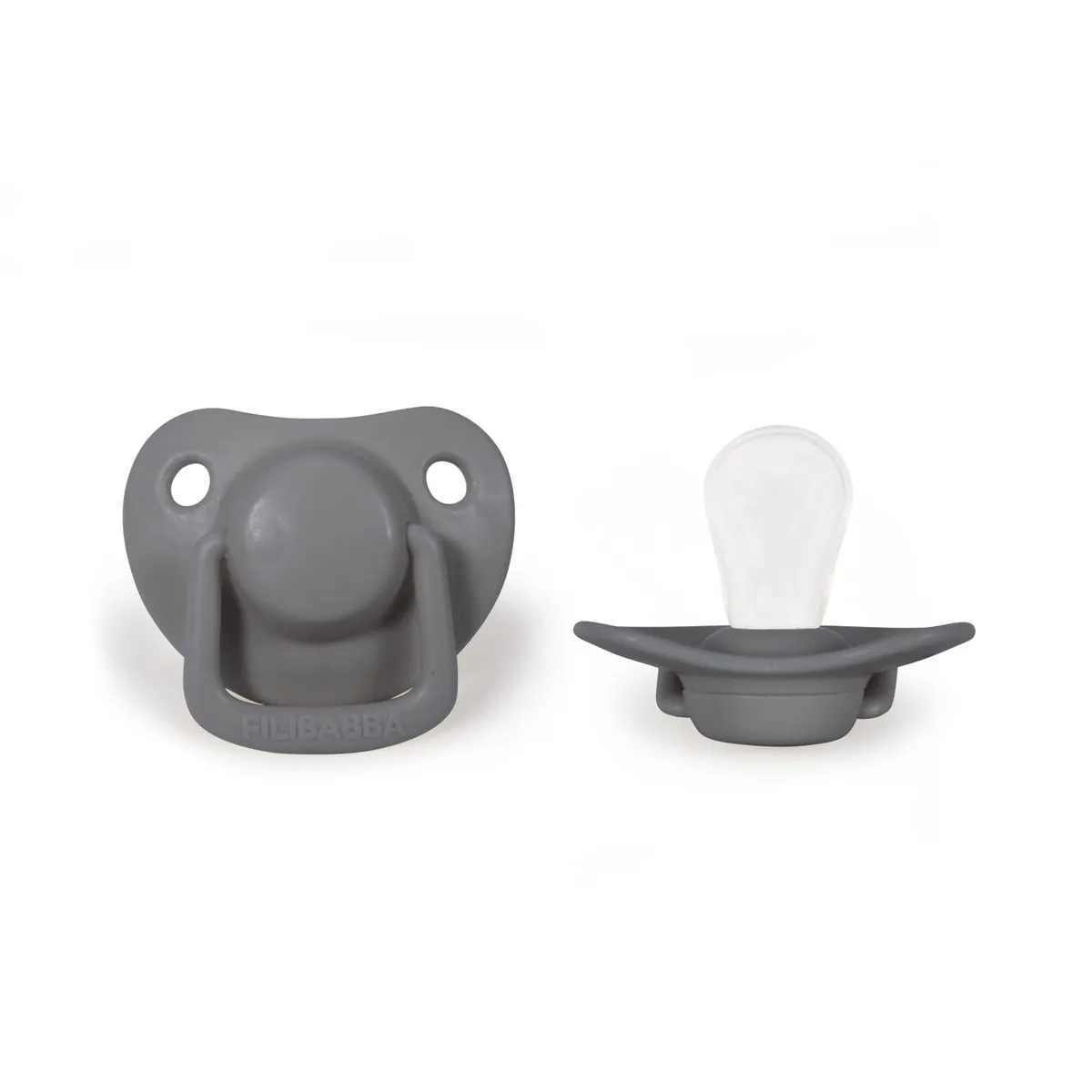 Schnuller 2er Set Dark Grey 0-6 Monate