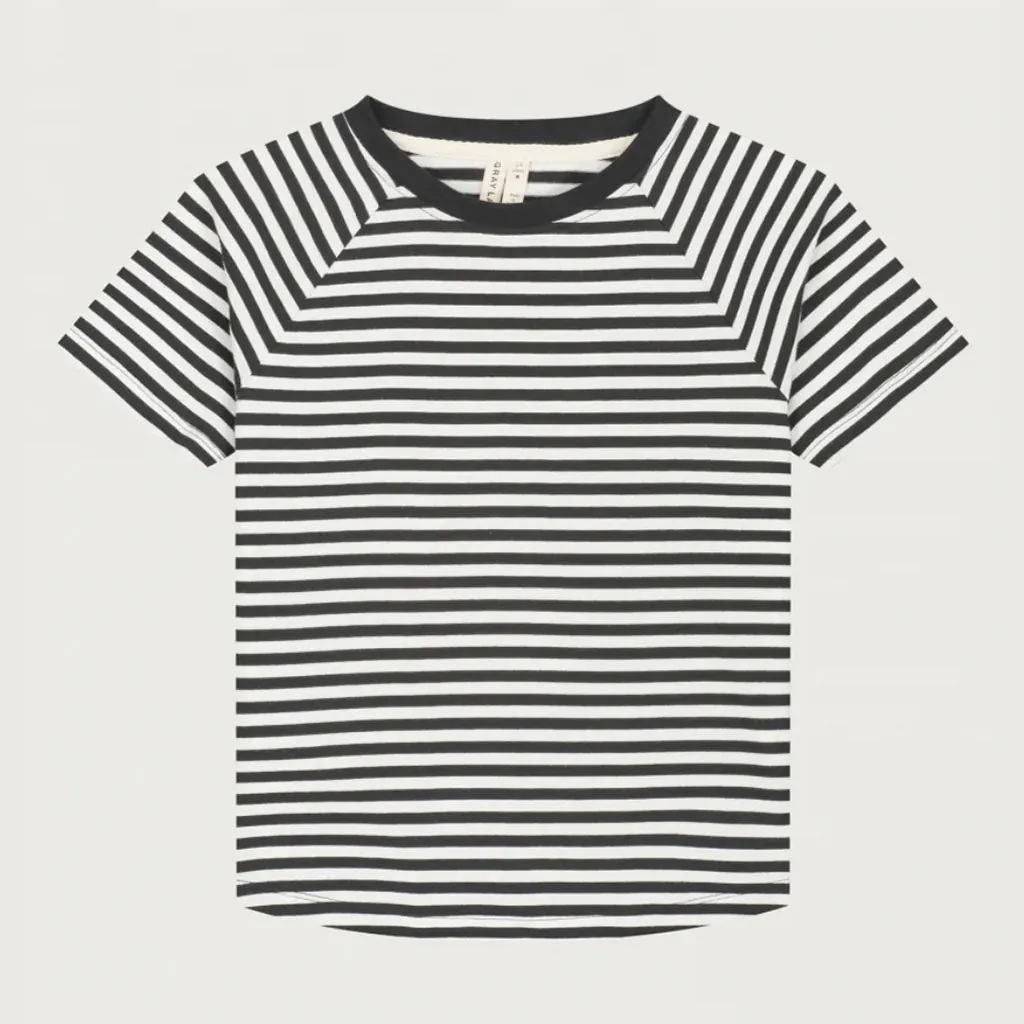 T-Shirt Crewneck Nearly Black - Offwhite
