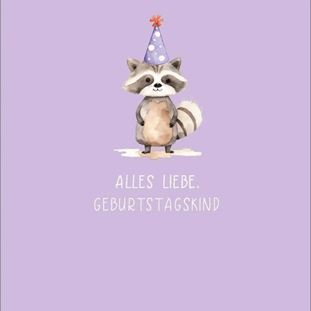 Glückwunschkarte Alles Liebe Geburtstagskind