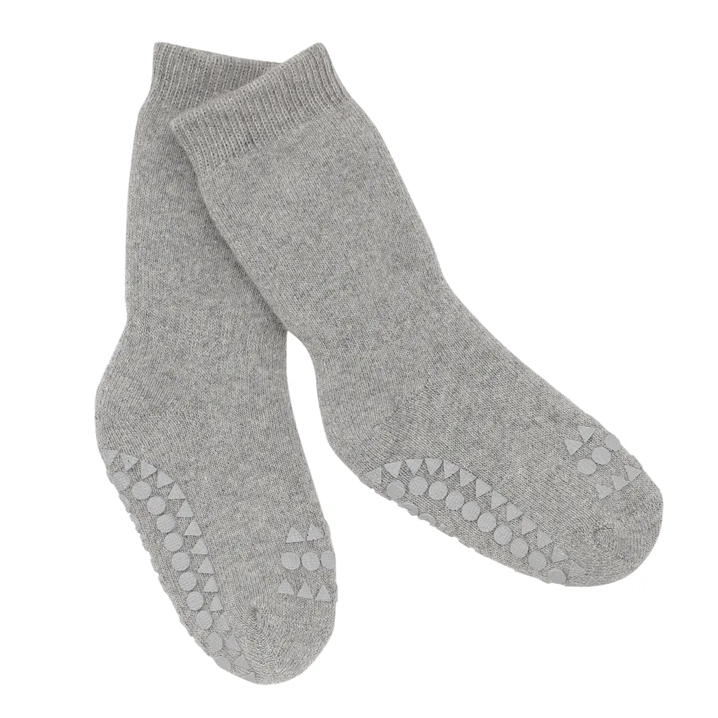 Anti Rutsch Socken Grey Melange