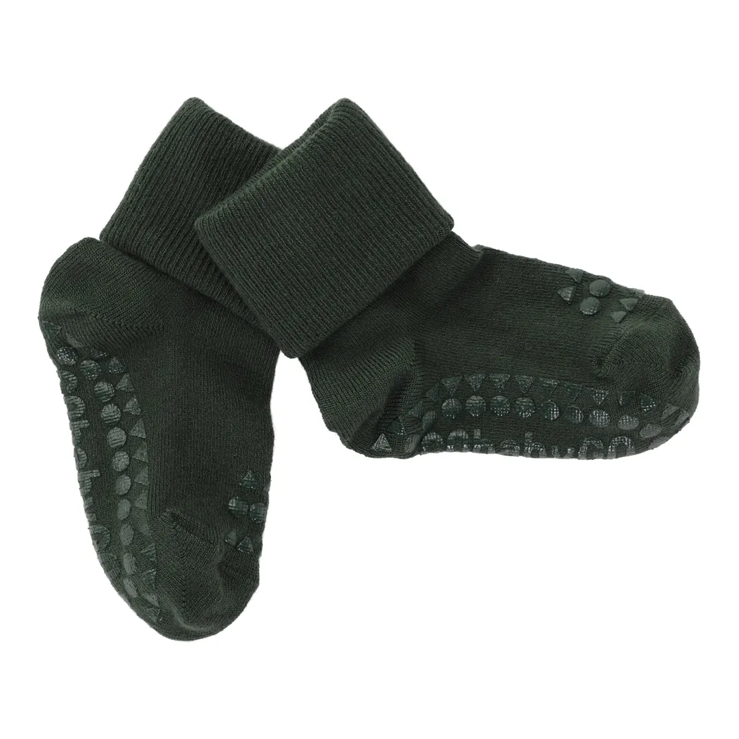 GoBabyGo Antirutsch-Socken Bambus "Forest Green"