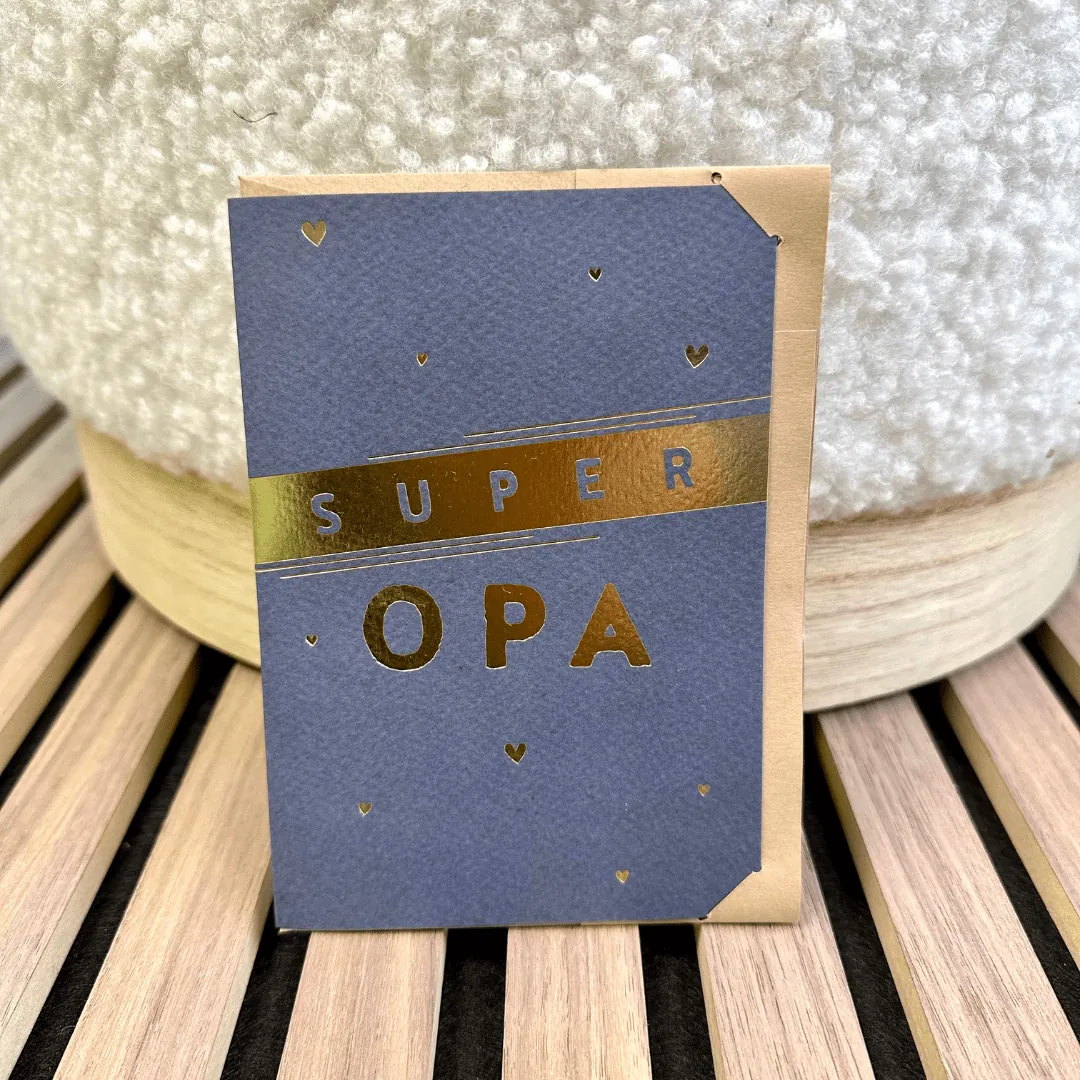 Glückwunschkarte Super Opa