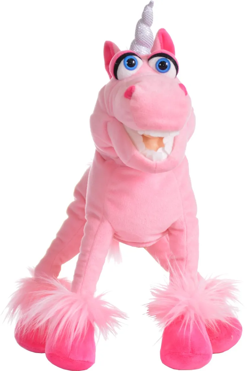 Living Puppets Handpuppe Hörnchen das rosa Einhorn