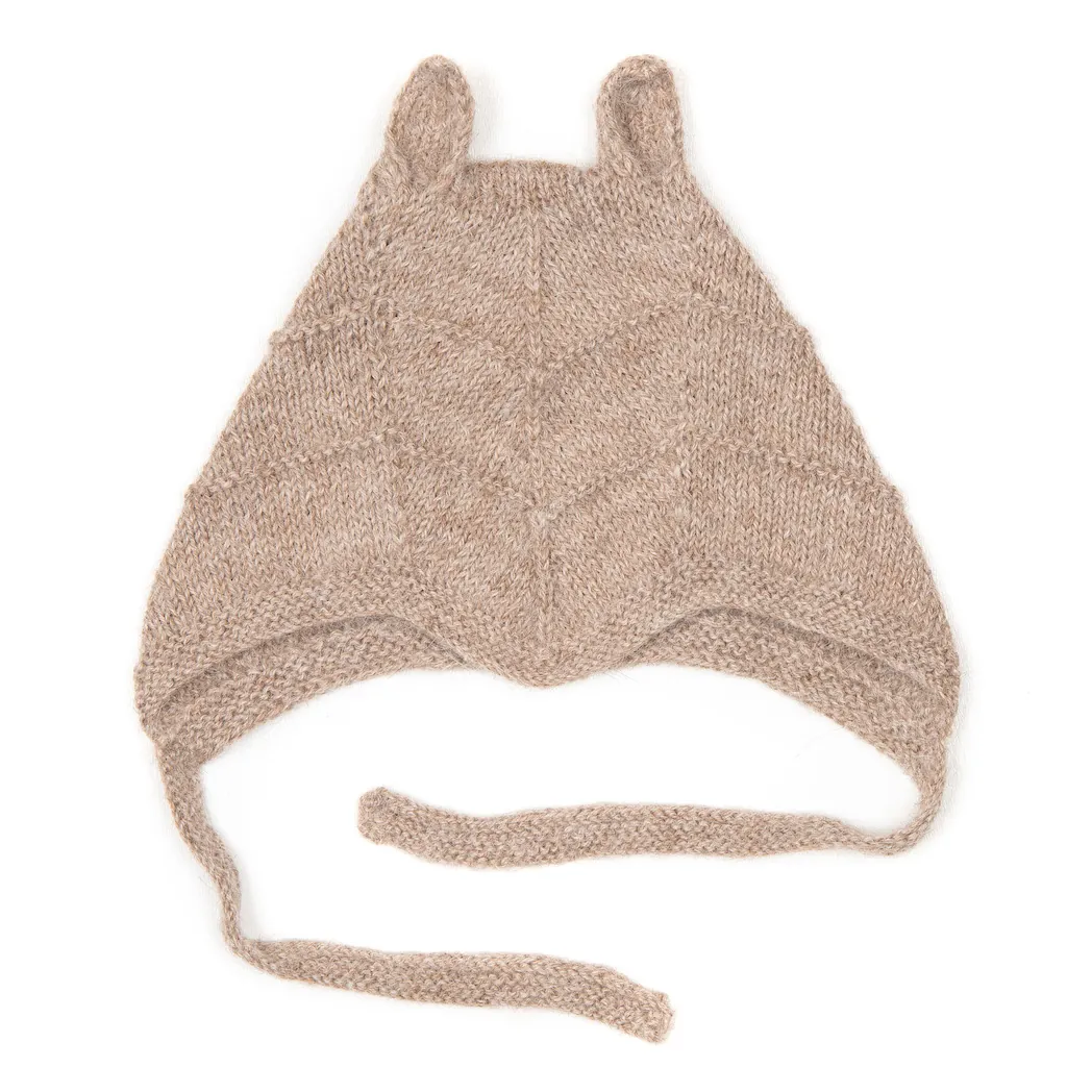 Baby Mütze Alpaca Rabbit Camel Melange