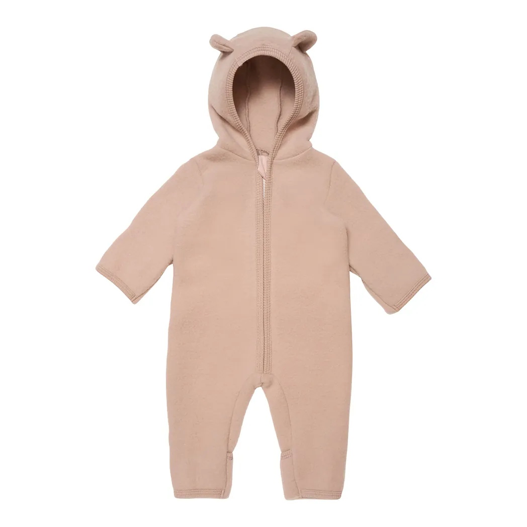 Woolfleece Overall mit Ohren Allie Dusty Rose