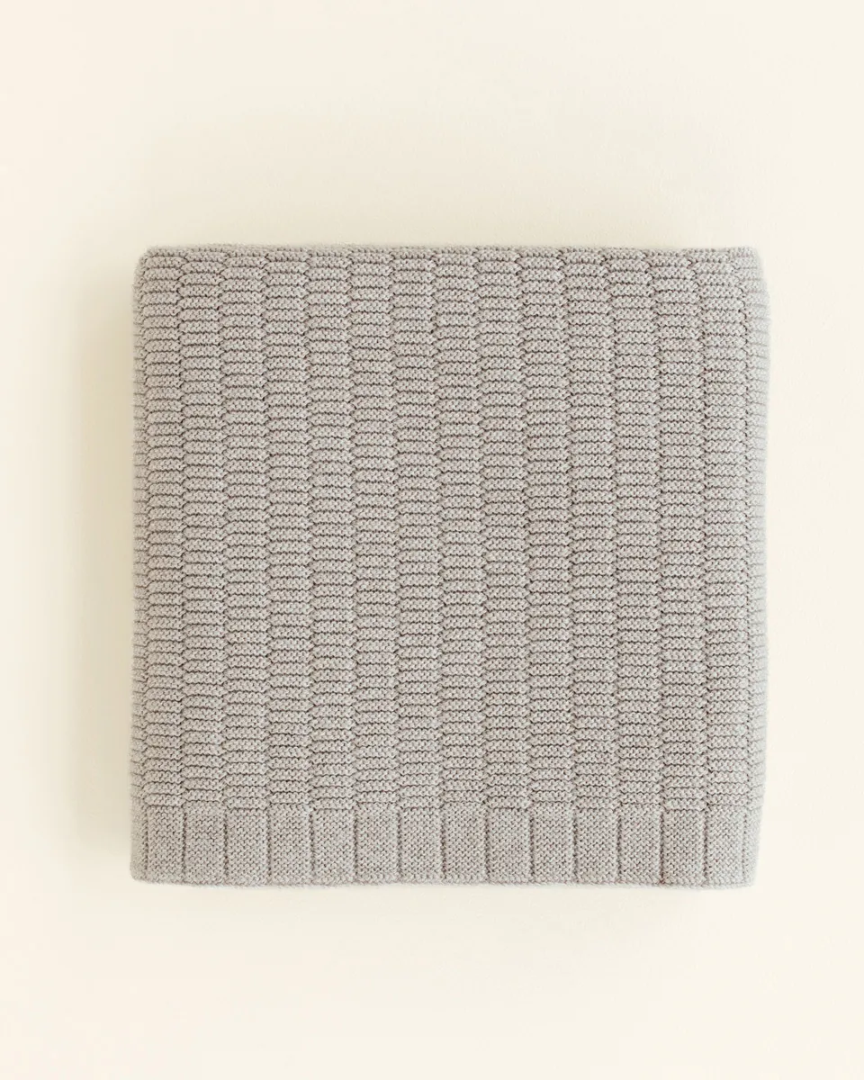 Hvid Babydecke "Ida" Pebble