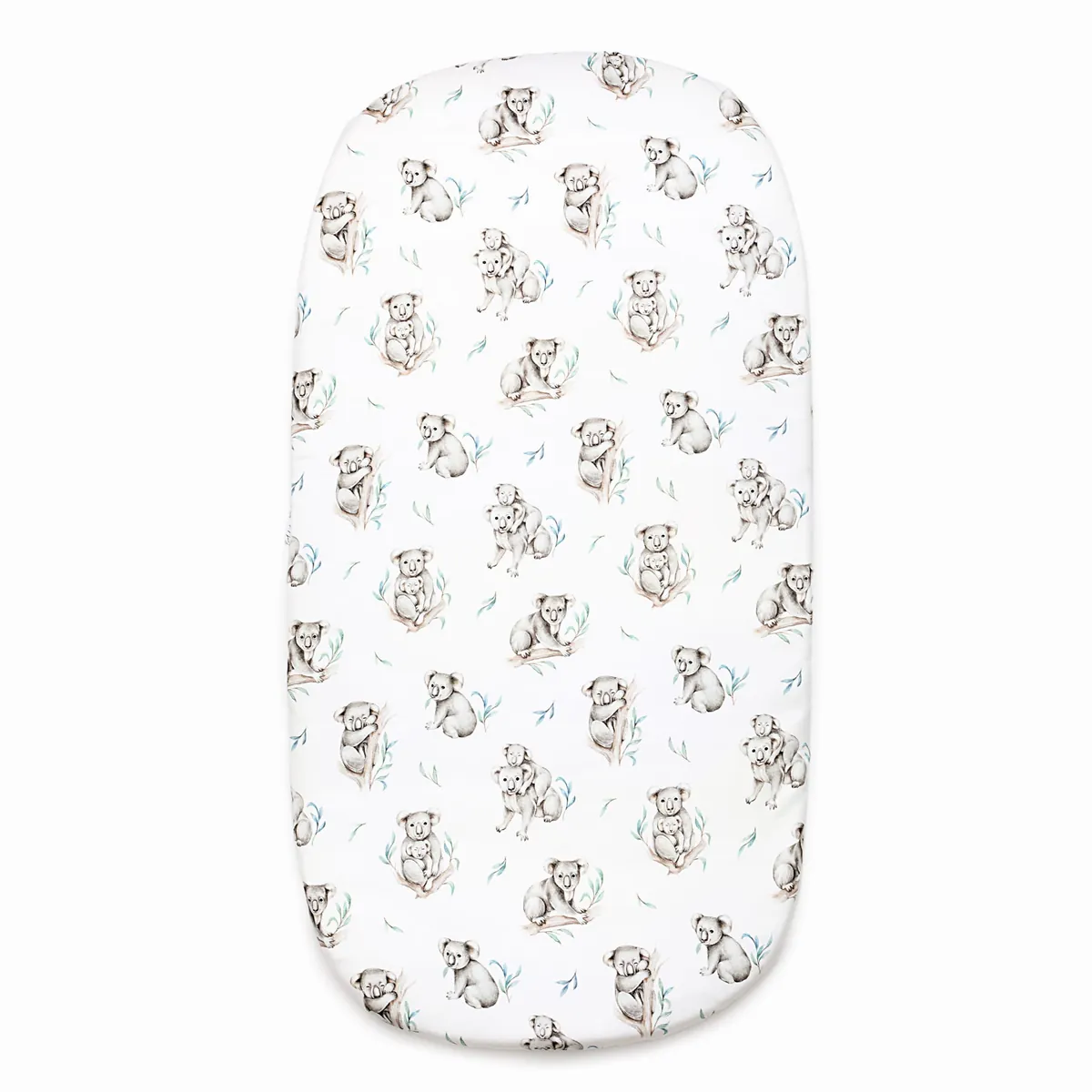 Spanntuch für Wiege / Moseskorb / Kinderwagen Koala