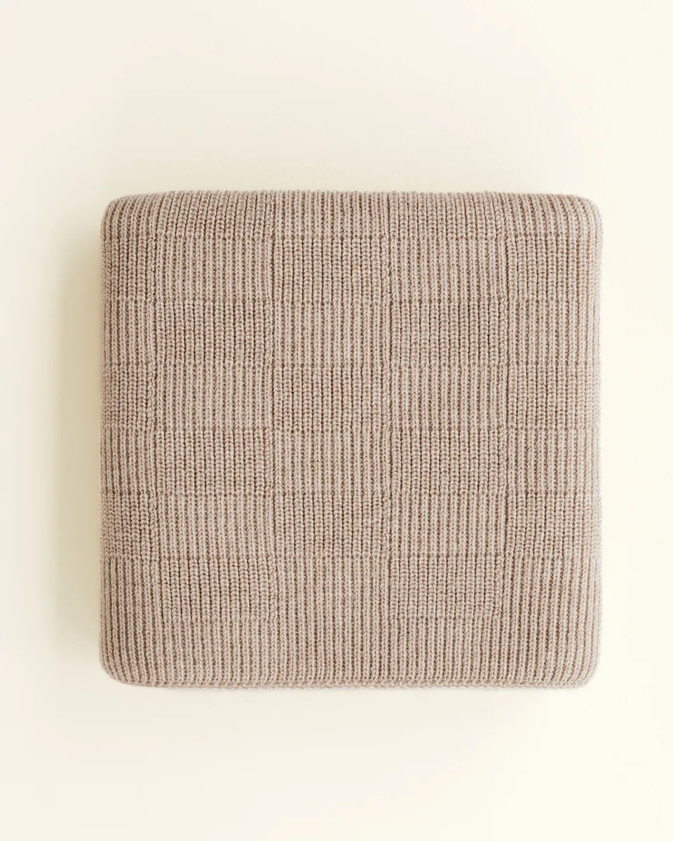 Hvid Babydecke "Ivy" Sand