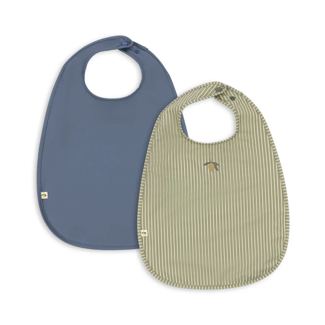 Lätzchen Set Tea Stripe/Flint Stone