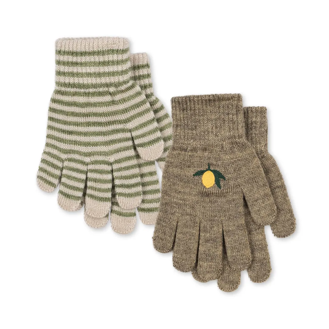 Strickhandschuhe Filla 2 Pack Lemon Stripe